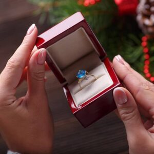 moissanite engagement ring