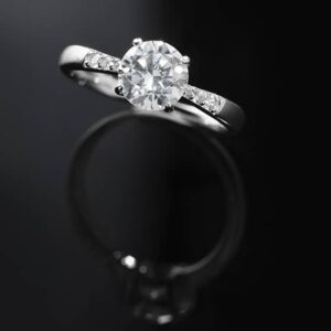 moissanite engagement ring